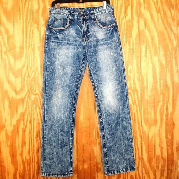 CJ Black Relaxed Straight Jeans - Size 30/32 - Picture 1 of 11